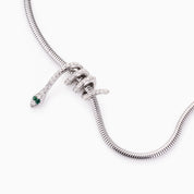 LAUREN X LYNOTT NATHAIR NÍMHE SNAKE NECKLACE best gold plated tarnish and water resistant piece by Irish Jewellery brand - Lynott Jewellery