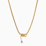 LAUREN X LYNOTT NATHAIR NÍMHE SNAKE NECKLACE best gold plated tarnish and water resistant piece by Irish Jewellery brand - Lynott Jewellery