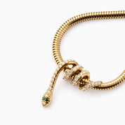 LAUREN X LYNOTT NATHAIR NIMHE SNAKE BRACELET best gold plated tarnish and water resistant piece by Irish Jewellery brand - Lynott Jewellery
