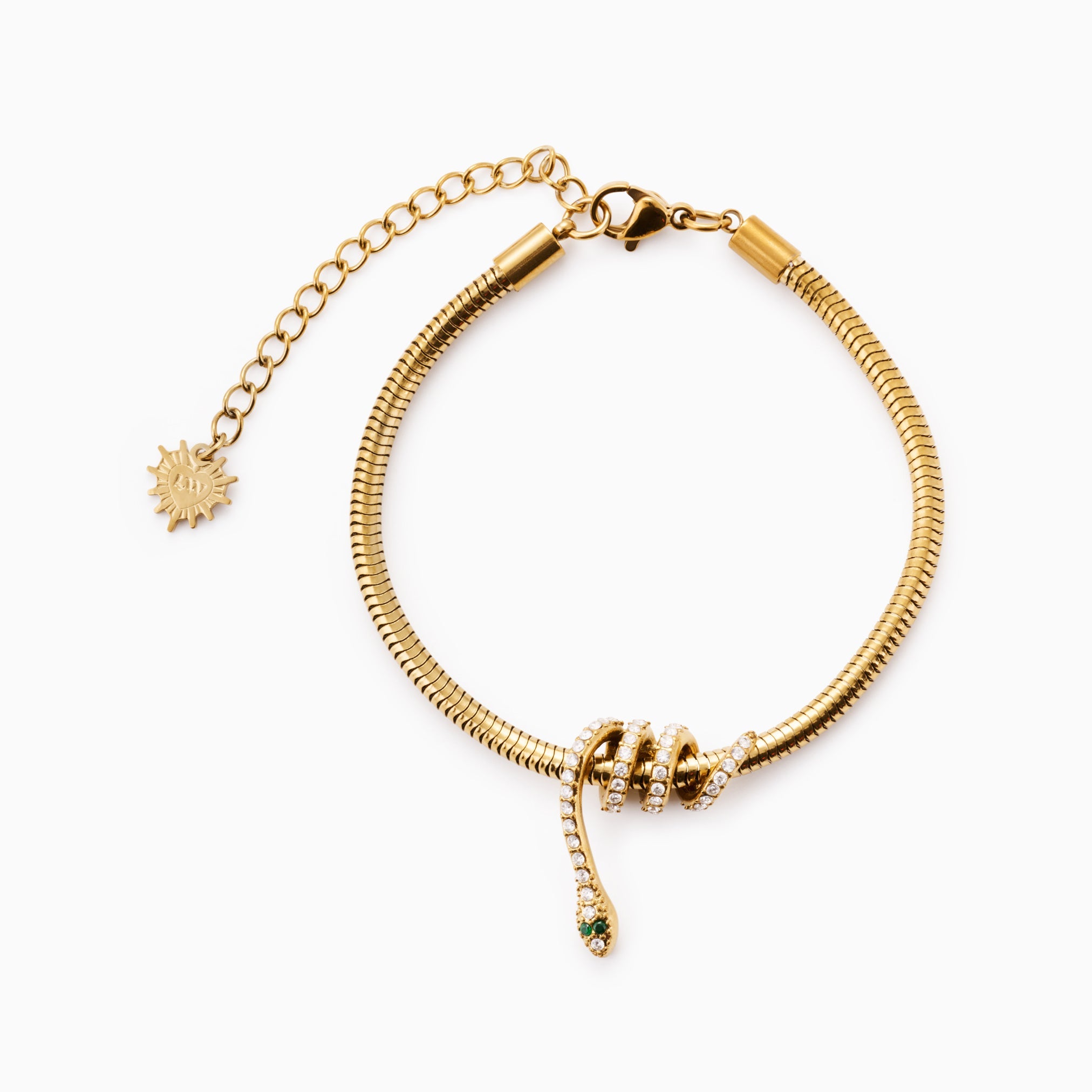 LAUREN X LYNOTT NATHAIR NIMHE SNAKE BRACELET best gold plated tarnish and water resistant piece by Irish Jewellery brand - Lynott Jewellery