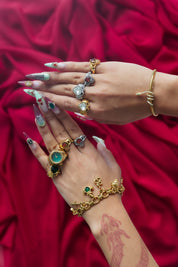 LAUREN X LYNOTT SINGLE A GHRA HEART CHARM best gold plated tarnish and water resistant piece by Irish Jewellery brand - Lynott Jewellery