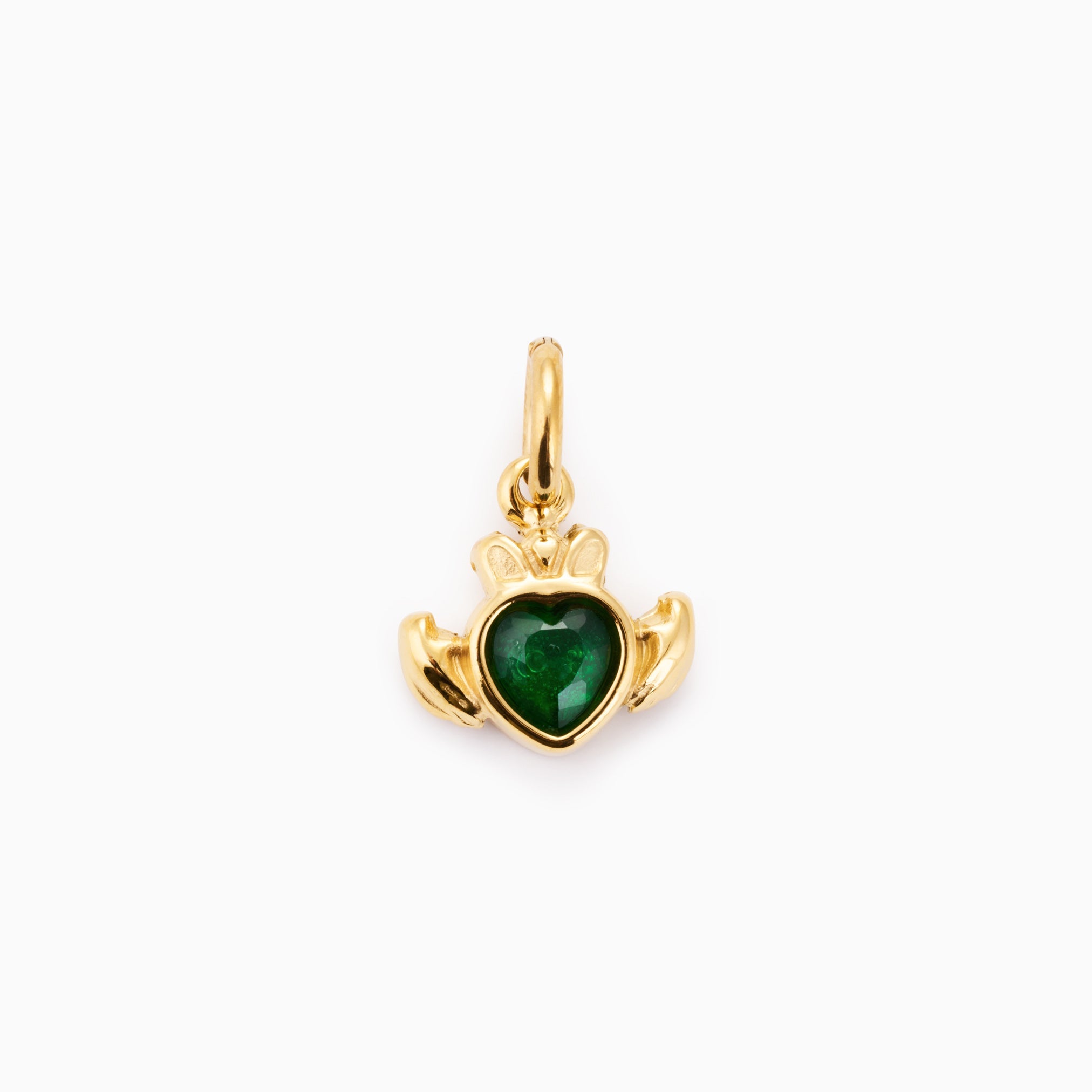 LAUREN X LYNOTT SINGLE A GHRA HEART CHARM best gold plated tarnish and water resistant piece by Irish Jewellery brand - Lynott Jewellery
