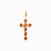 LAUREN X LYNOTT SINGLE O MO DHIA CROSS CHARM best gold plated tarnish and water resistant piece by Irish Jewellery brand - Lynott Jewellery