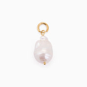 LAUREN X LYNOTT SINGLE BANDIA PEARL CHARM best gold plated tarnish and water resistant piece by Irish Jewellery brand - Lynott Jewellery