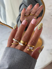 ROYAL SIGNET RING best gold plated tarnish and water resistant piece by Irish Jewellery brand - Lynott Jewellery