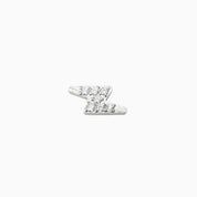 THUNDERSTRIKE FLAT BACK INDIVIDUAL STUD best gold plated tarnish and water resistant piece by Irish Jewellery brand - Lynott Jewellery