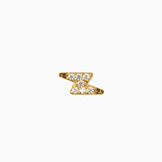 THUNDERSTRIKE FLAT BACK INDIVIDUAL STUD best gold plated tarnish and water resistant piece by Irish Jewellery brand - Lynott Jewellery