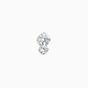 GLOW FLAT BACK INDIVIDUAL STUD best gold plated tarnish and water resistant piece by Irish Jewellery brand - Lynott Jewellery