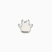 PAW GLOW FLAT BACK INDIVIDUAL STUD best gold plated tarnish and water resistant piece by Irish Jewellery brand - Lynott Jewellery