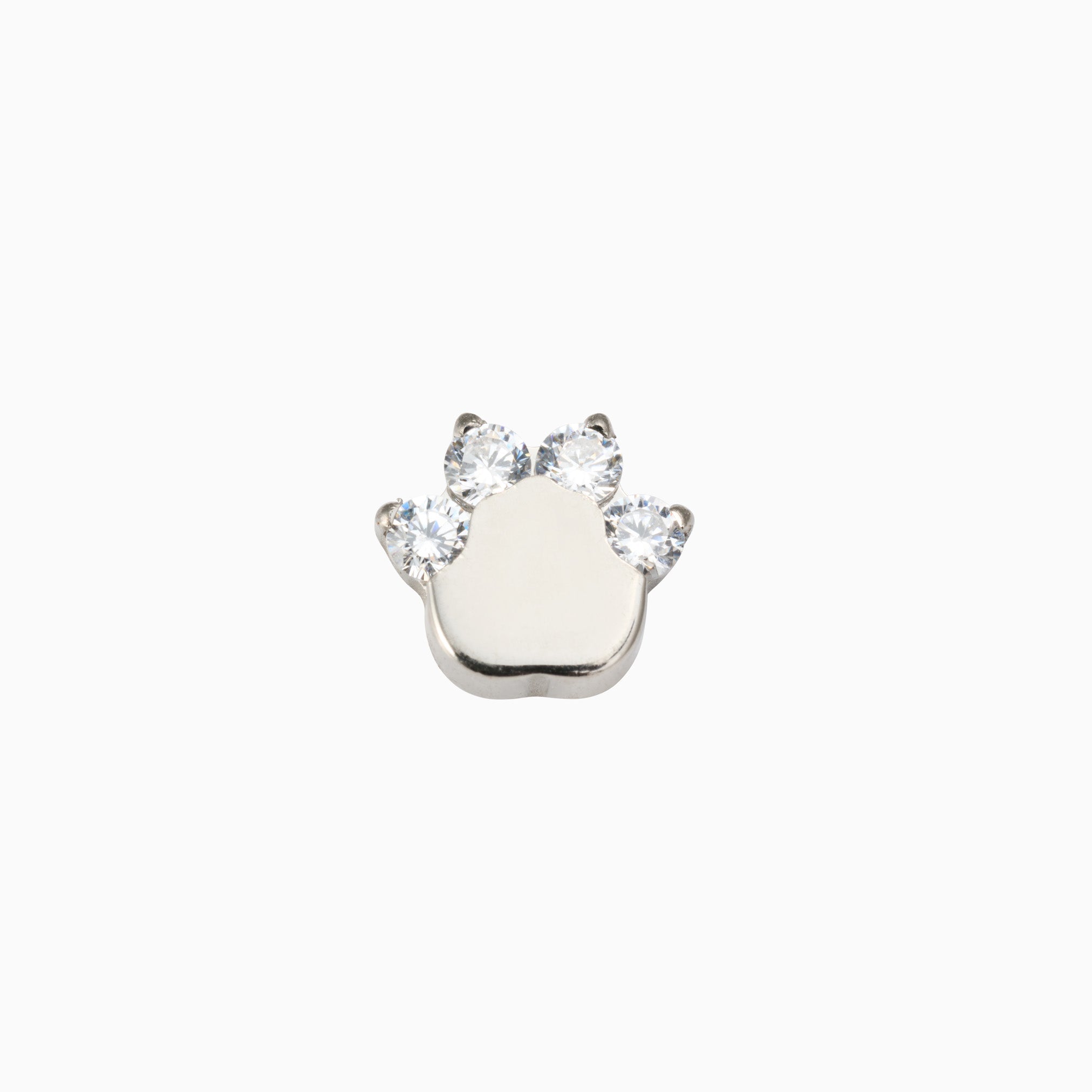 PAW GLOW FLAT BACK INDIVIDUAL STUD best gold plated tarnish and water resistant piece by Irish Jewellery brand - Lynott Jewellery