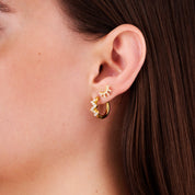 SUNBURST FLAT BACK INDIVIDUAL STUD best gold plated tarnish and water resistant piece by Irish Jewellery brand - Lynott Jewellery
