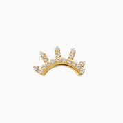 SUNBURST FLAT BACK INDIVIDUAL STUD best gold plated tarnish and water resistant piece by Irish Jewellery brand - Lynott Jewellery