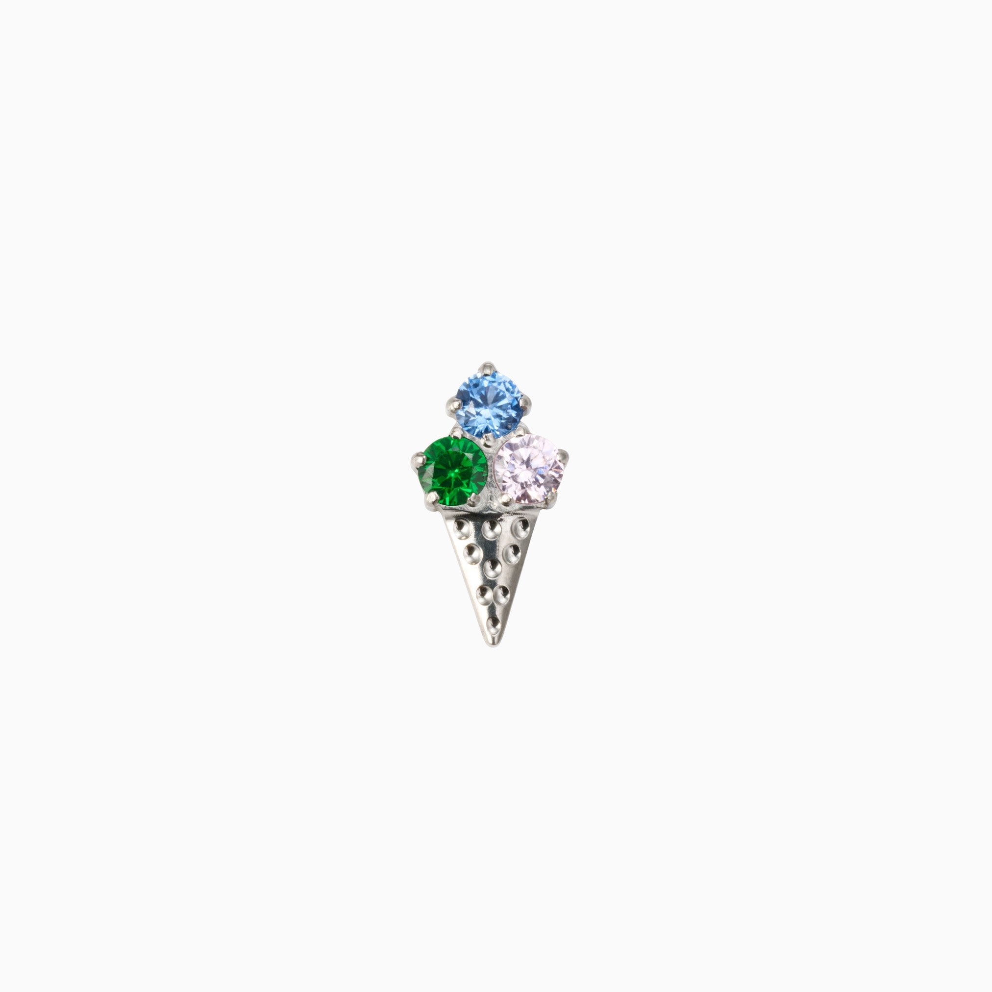 SWEET SWRIL FLAT BACK INDIVIDUAL STUD best gold plated tarnish and water resistant piece by Irish Jewellery brand - Lynott Jewellery