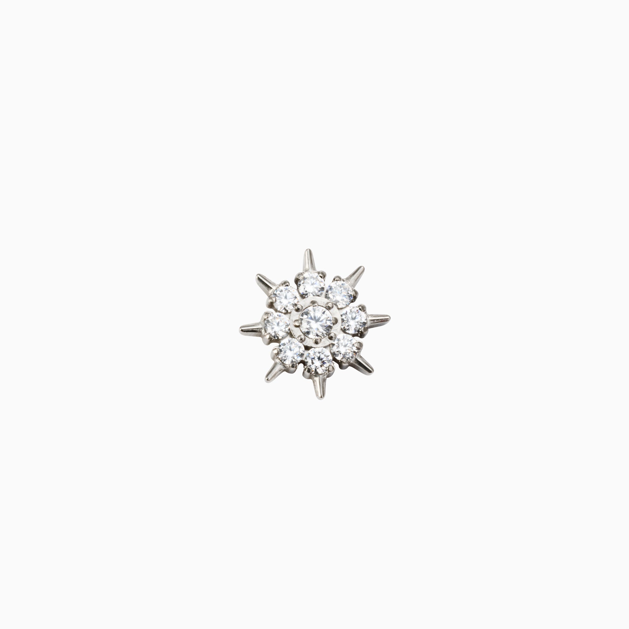 THORN BLOSSOM FLAT BACK INDIVIDUAL STUD best gold plated tarnish and water resistant piece by Irish Jewellery brand - Lynott Jewellery