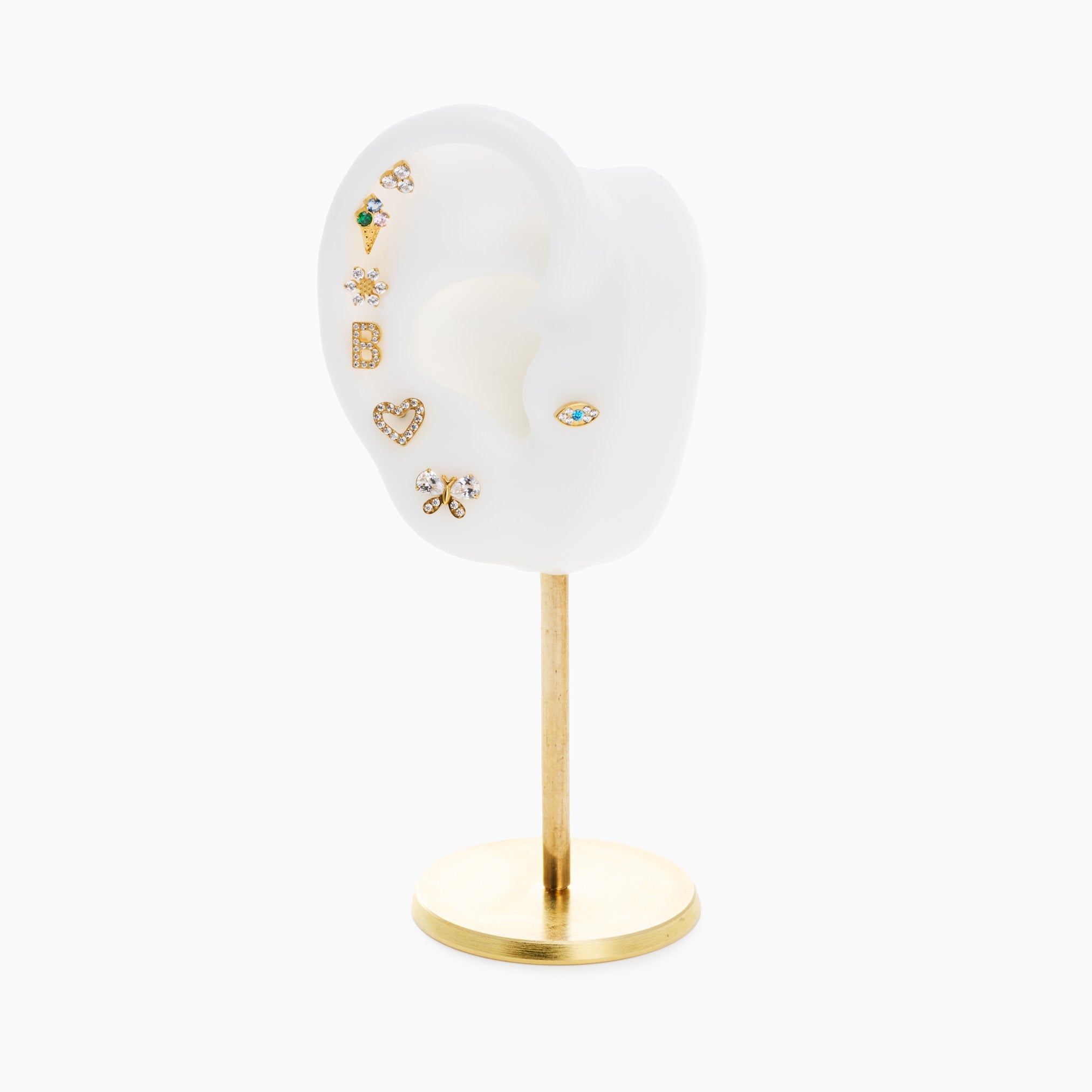 SHOOTING STAR FLAT BACK INDIVIDUAL STUD best gold plated tarnish and water resistant piece by Irish Jewellery brand - Lynott Jewellery