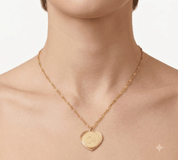 ALL MY HEART ENGRAVABLE NECKLACE best gold plated tarnish and water resistant piece by Irish Jewellery brand - Lynott Jewellery