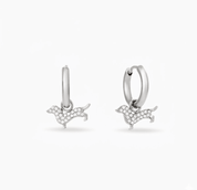 THE SLINKY HUGGIE EARRING best gold plated tarnish and water resistant piece by Irish Jewellery brand - Lynott Jewellery