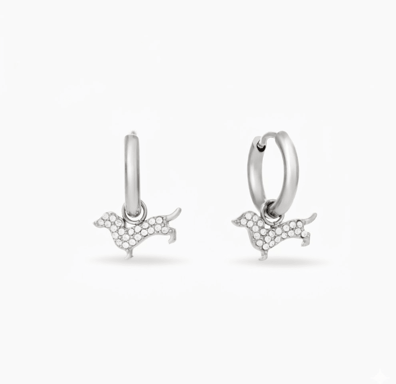 THE SLINKY HUGGIE EARRING best gold plated tarnish and water resistant piece by Irish Jewellery brand - Lynott Jewellery