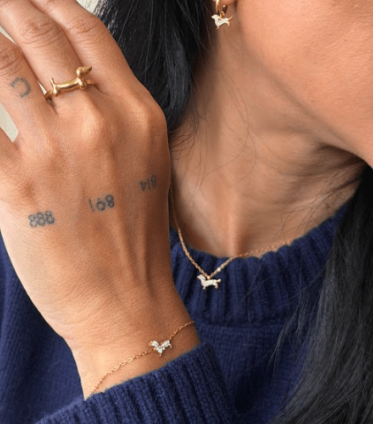 THE SLINKY NECKLACE best gold plated tarnish and water resistant piece by Irish Jewellery brand - Lynott Jewellery