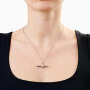 BEYOND THE STARS T BAR NECKLACE best gold plated tarnish and water resistant piece by Irish Jewellery brand - Lynott Jewellery
