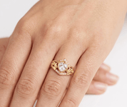 MO CROÍ CLADDAGH RING best gold plated tarnish and water resistant piece by Irish Jewellery brand - Lynott Jewellery