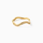 HARPER RING best gold plated tarnish and water resistant piece by Irish Jewellery brand - Lynott Jewellery