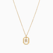 DAZZLE INITIAL NECKLACE best gold plated tarnish and water resistant piece by Irish Jewellery brand - Lynott Jewellery