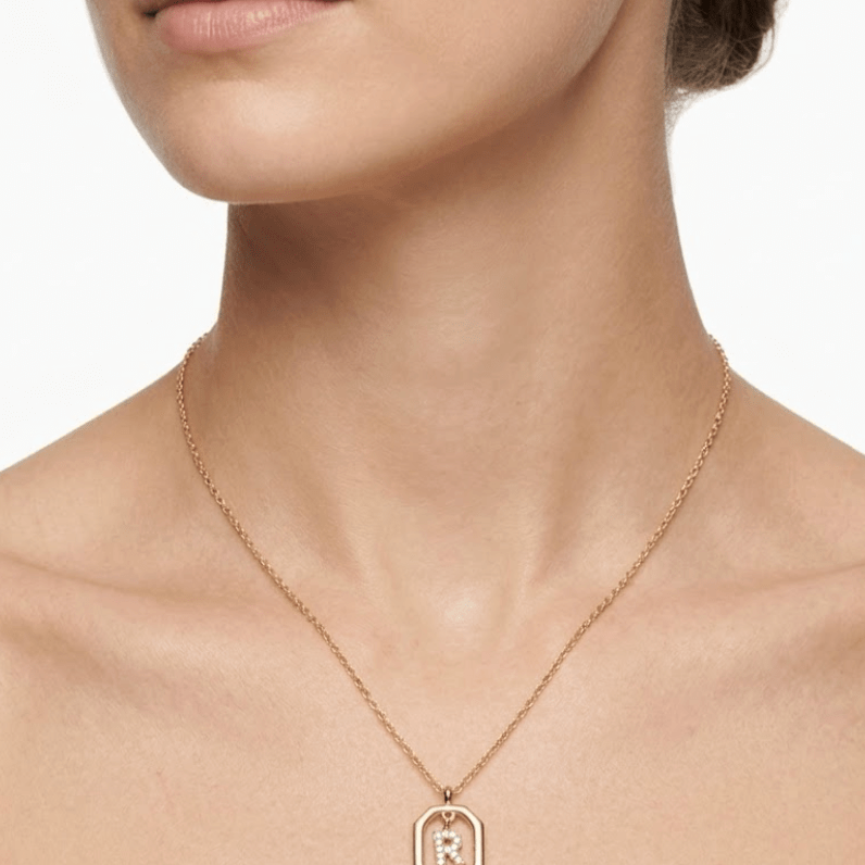 DAZZLE INITIAL NECKLACE best gold plated tarnish and water resistant piece by Irish Jewellery brand - Lynott Jewellery