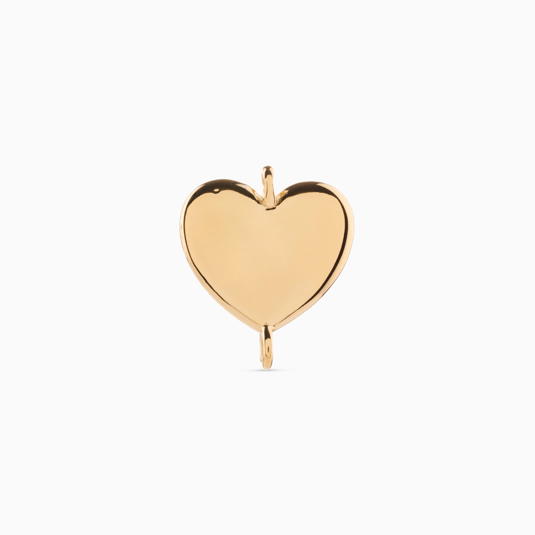 LOVE HEART WELDING CHARM best gold plated tarnish and water resistant piece by Irish Jewellery brand - Lynott Jewellery