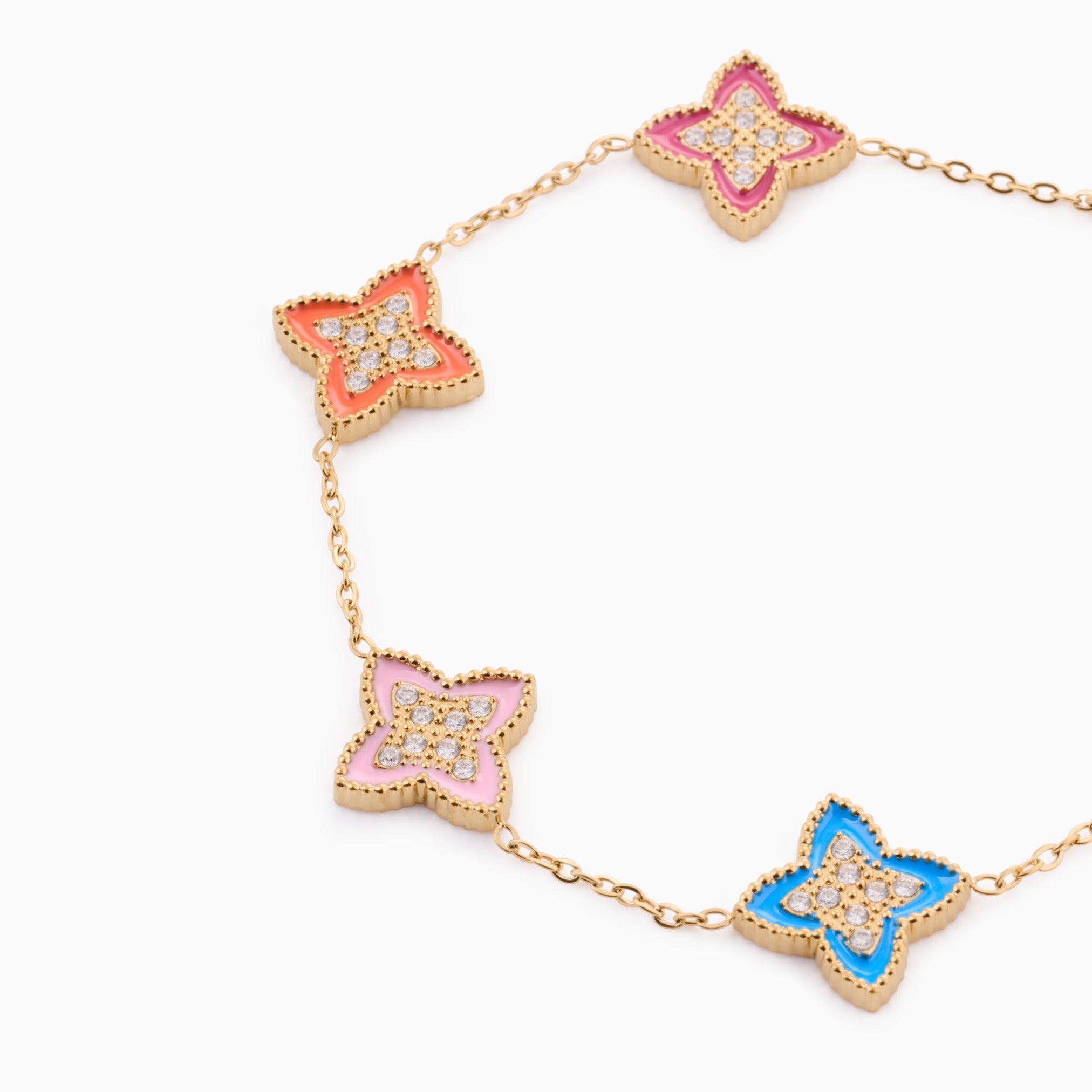 PASSIONATE MULTI BRACELET best gold plated tarnish and water resistant piece by Irish Jewellery brand - Lynott Jewellery