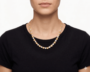 STARLIGHT HEART TENNIS NECKLACE best gold plated tarnish and water resistant piece by Irish Jewellery brand - Lynott Jewellery