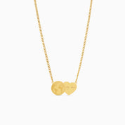 YOU ARE MY WORLD ENGRAVABLE NECKLACE best gold plated tarnish and water resistant piece by Irish Jewellery brand - Lynott Jewellery