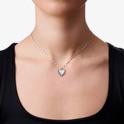 ENGRAVABLE HEART PENDANT NECKLACE best gold plated tarnish and water resistant piece by Irish Jewellery brand - Lynott Jewellery