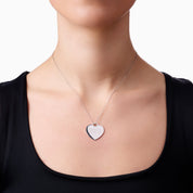 LOVE LOCK HEART ENGRAVABLE NECKLACE best gold plated tarnish and water resistant piece by Irish Jewellery brand - Lynott Jewellery