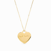 LOVE LOCK HEART ENGRAVABLE NECKLACE best gold plated tarnish and water resistant piece by Irish Jewellery brand - Lynott Jewellery