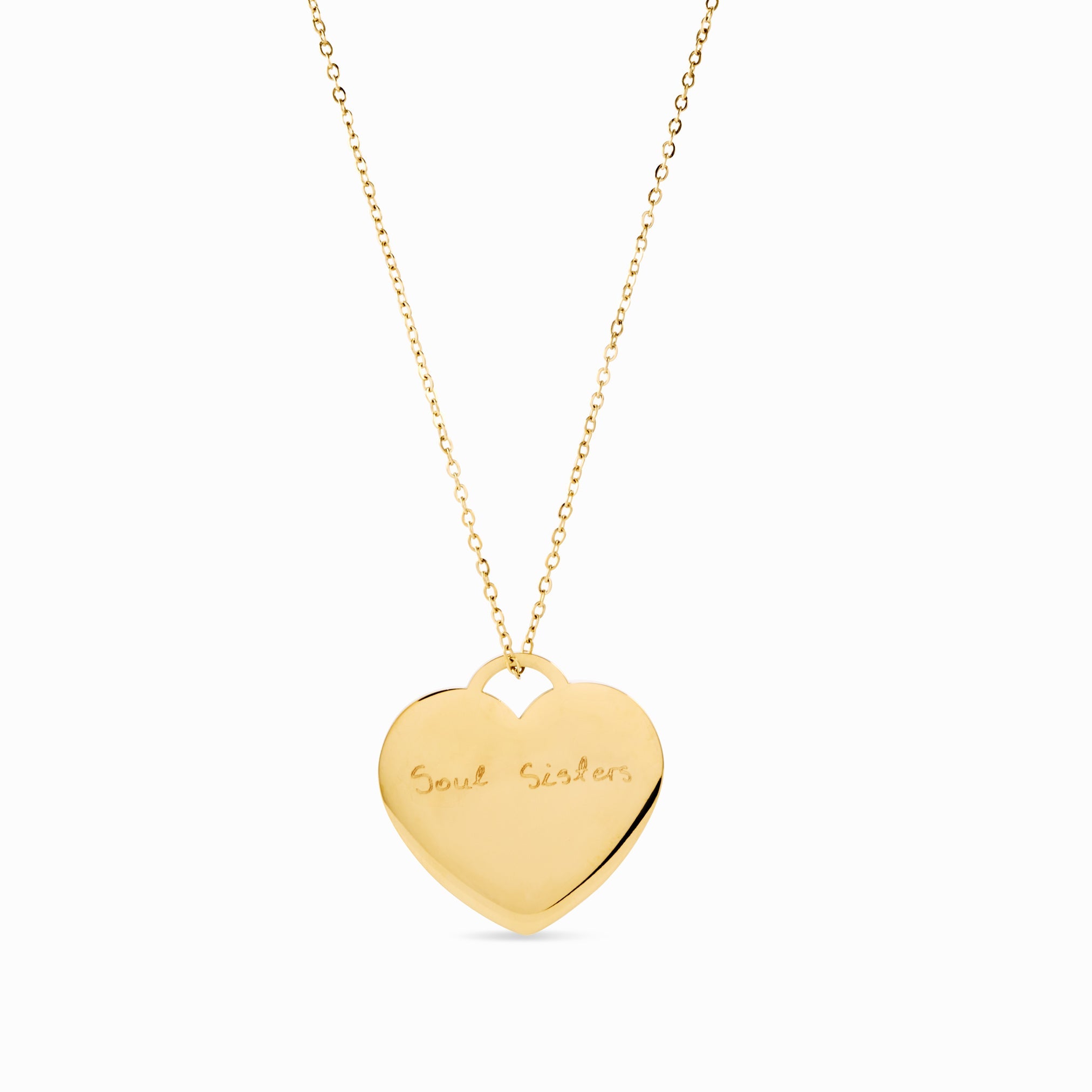 LOVE LOCK HEART ENGRAVABLE NECKLACE best gold plated tarnish and water resistant piece by Irish Jewellery brand - Lynott Jewellery