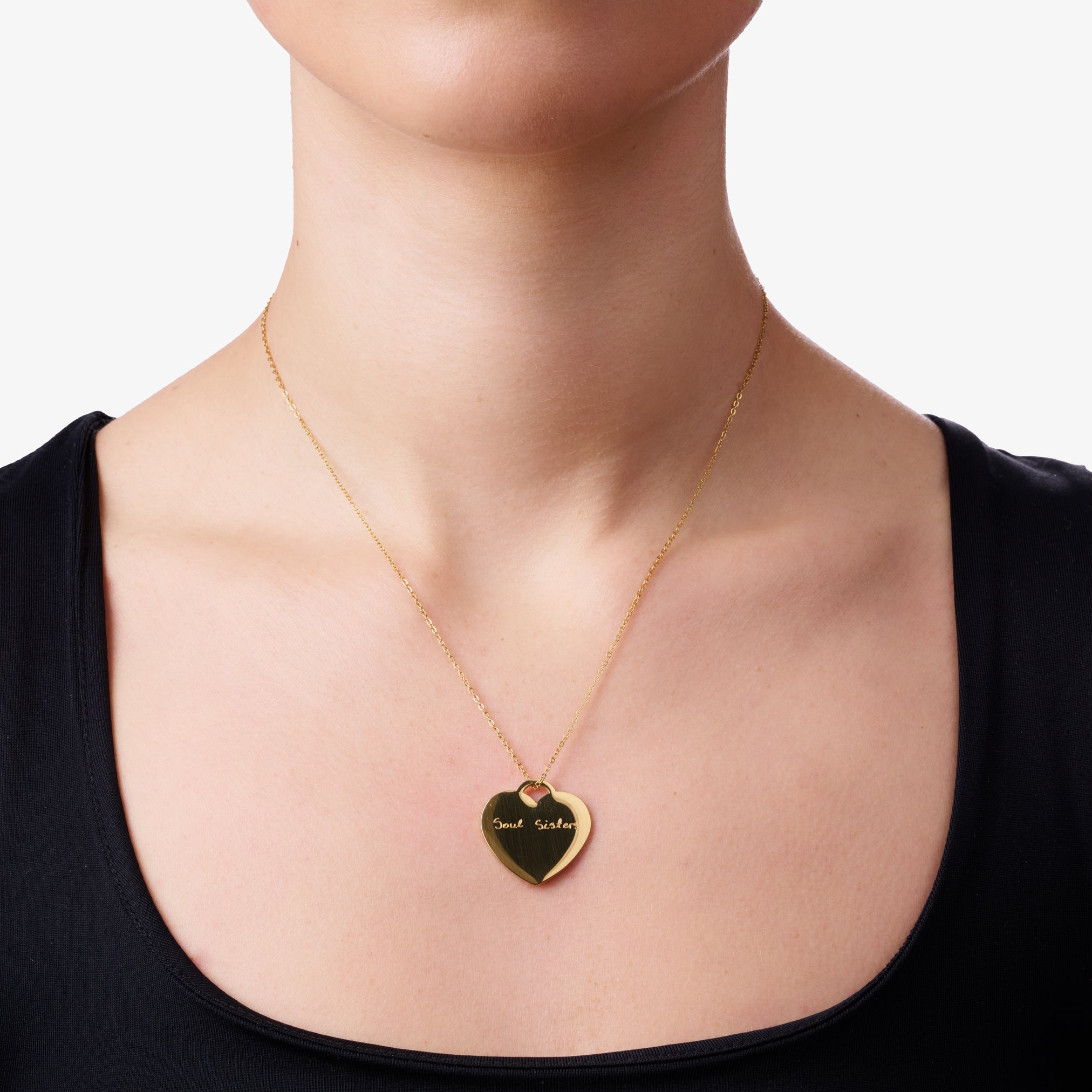 LOVE LOCK HEART ENGRAVABLE NECKLACE best gold plated tarnish and water resistant piece by Irish Jewellery brand - Lynott Jewellery