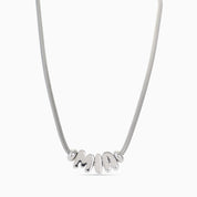 BUBBLE NAME NECKLACE best gold plated tarnish and water resistant piece by - Lynott Jewellery