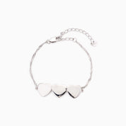 ALWAYS IN THREES ENGRAVABLE HEART BAR BRACELET best gold plated tarnish and water resistant piece by Irish Jewellery brand - Lynott Jewellery