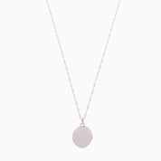 SIGNATURE ENGRAVABLE DISC NECKLACE best gold plated tarnish and water resistant piece by Irish Jewellery brand - Lynott Jewellery
