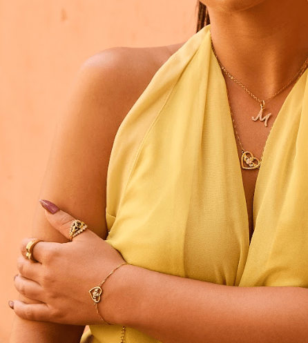 MEGAN FORTE CLARKE LOUD MOUTH CLADDAGH NECKLACE best gold plated tarnish and water resistant piece by Irish Jewellery brand - Lynott Jewellery