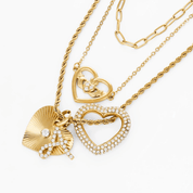 MEGAN FORTE CLARKE SPARKLE INITIAL (ADD ON) best gold plated tarnish and water resistant piece by Irish Jewellery brand - Lynott Jewellery