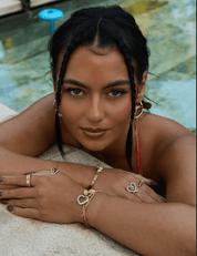 MEGAN FORTE CLARKE JUICY SPINNING RING best gold plated tarnish and water resistant piece by Irish Jewellery brand - Lynott Jewellery