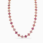 TOTAL GLAM NECKLACE PINK best gold plated tarnish and water resistant piece by Irish Jewellery brand - Lynott Jewellery