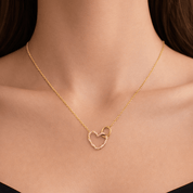 BIG SIS & LITTLE SIS LOVE NECKLACE best gold plated tarnish and water resistant piece by Irish Jewellery brand - Lynott Jewellery