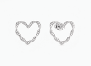 BIG SIS & LITTLE SIS LOVE STUD EARRING best gold plated tarnish and water resistant piece by Irish Jewellery brand - Lynott Jewellery