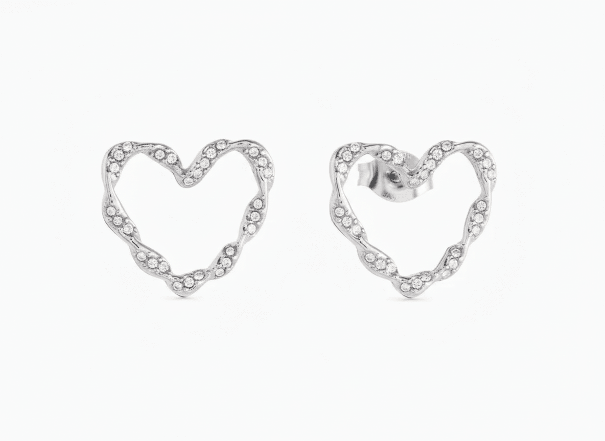 BIG SIS & LITTLE SIS LOVE STUD EARRING best gold plated tarnish and water resistant piece by Irish Jewellery brand - Lynott Jewellery