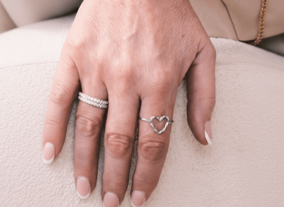 BIG SIS & LITTLE SIS LOVE RING best gold plated tarnish and water resistant piece by Irish Jewellery brand - Lynott Jewellery