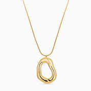 COOL GIRL LARGE PENDANT NECKLACE best gold plated tarnish and water resistant piece by Irish Jewellery brand - Lynott Jewellery