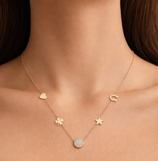 LUCK OF IRISH NECKLACE best gold plated tarnish and water resistant piece by Irish Jewellery brand - Lynott Jewellery